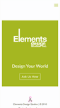 Mobile Screenshot of elementsdesignstudios.com